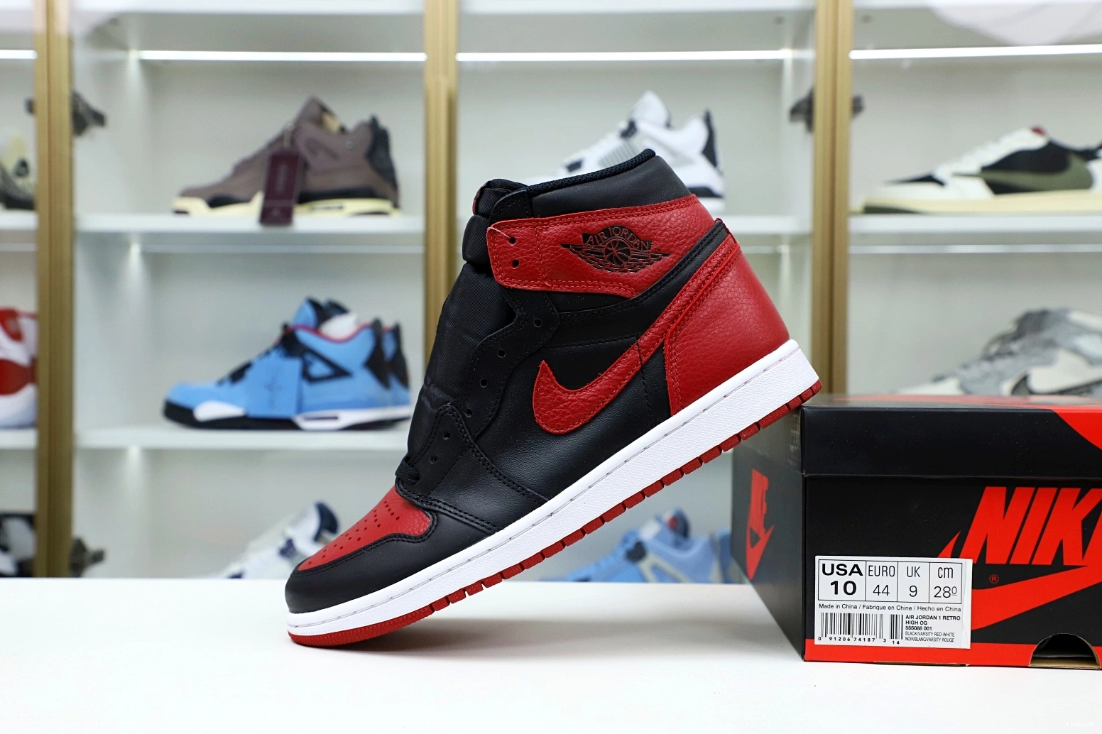 AIR HIGH RETRO JORDAN 'BRED' 1 OG 1207